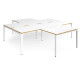 Adapt 4 Person Desk Cluster with Return Unit